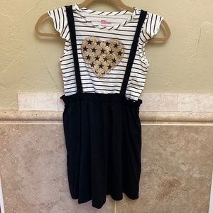 Epic Threads Black and White Striped Dress size M